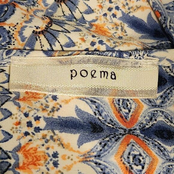 Poema high neck halter dress boho maxi stripe medium reformation - Picture 5 of 6